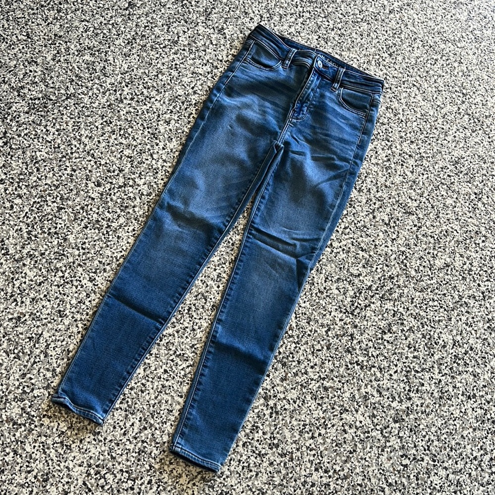 American Eagle Super Stretch Super Hi Rise Jeggings 0
